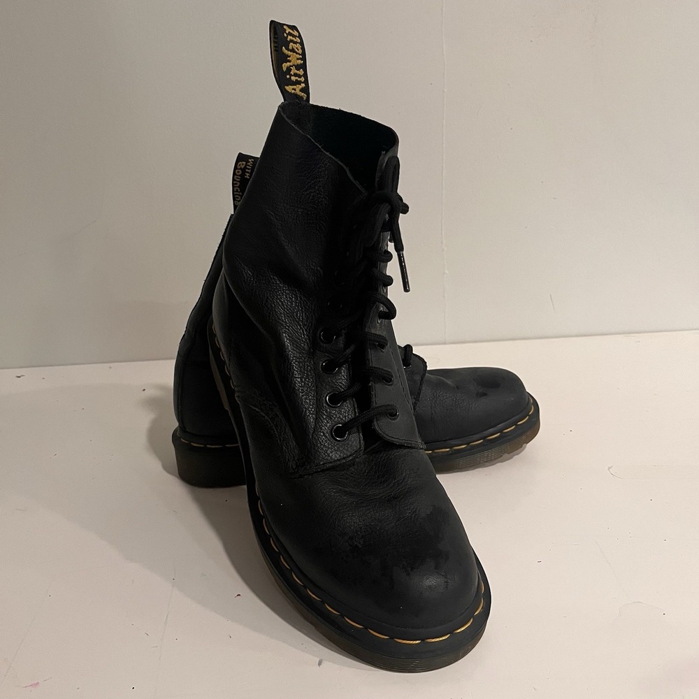 Dr. Martens 1460 Pascal Black Leather 8 Eye Boots Women's US 9 UK 7 EU 41